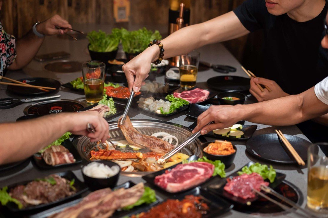 Korean BBQ Falls Church VA,福尔斯彻奇韩式烤肉,桌边烧烤,团体聚餐